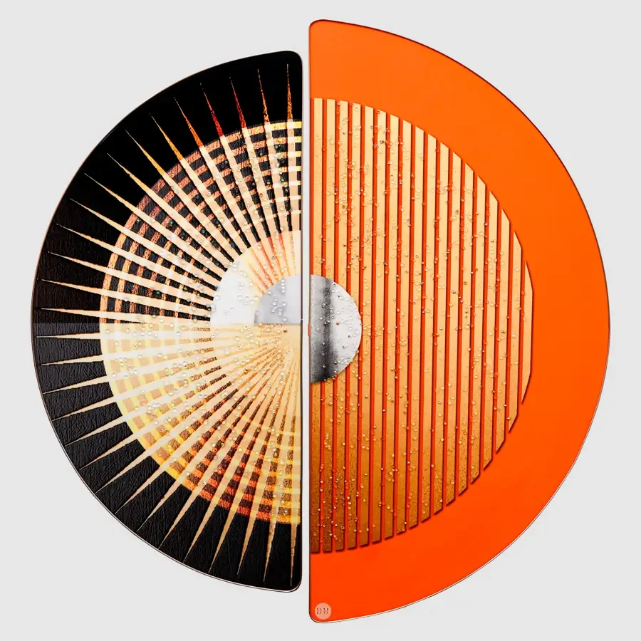 Abstract Geometric Circle Art D Shape Crystal Painting