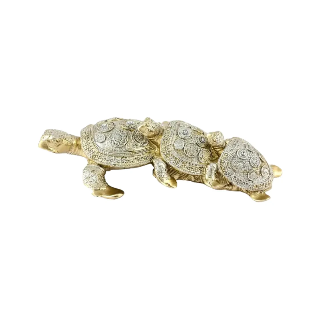 Silver Turtle Figurines