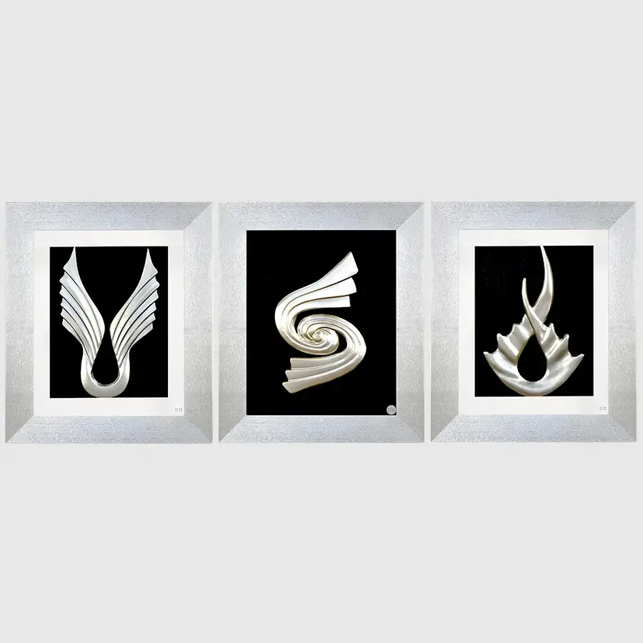 Artistic Shadow Box Glass Painting