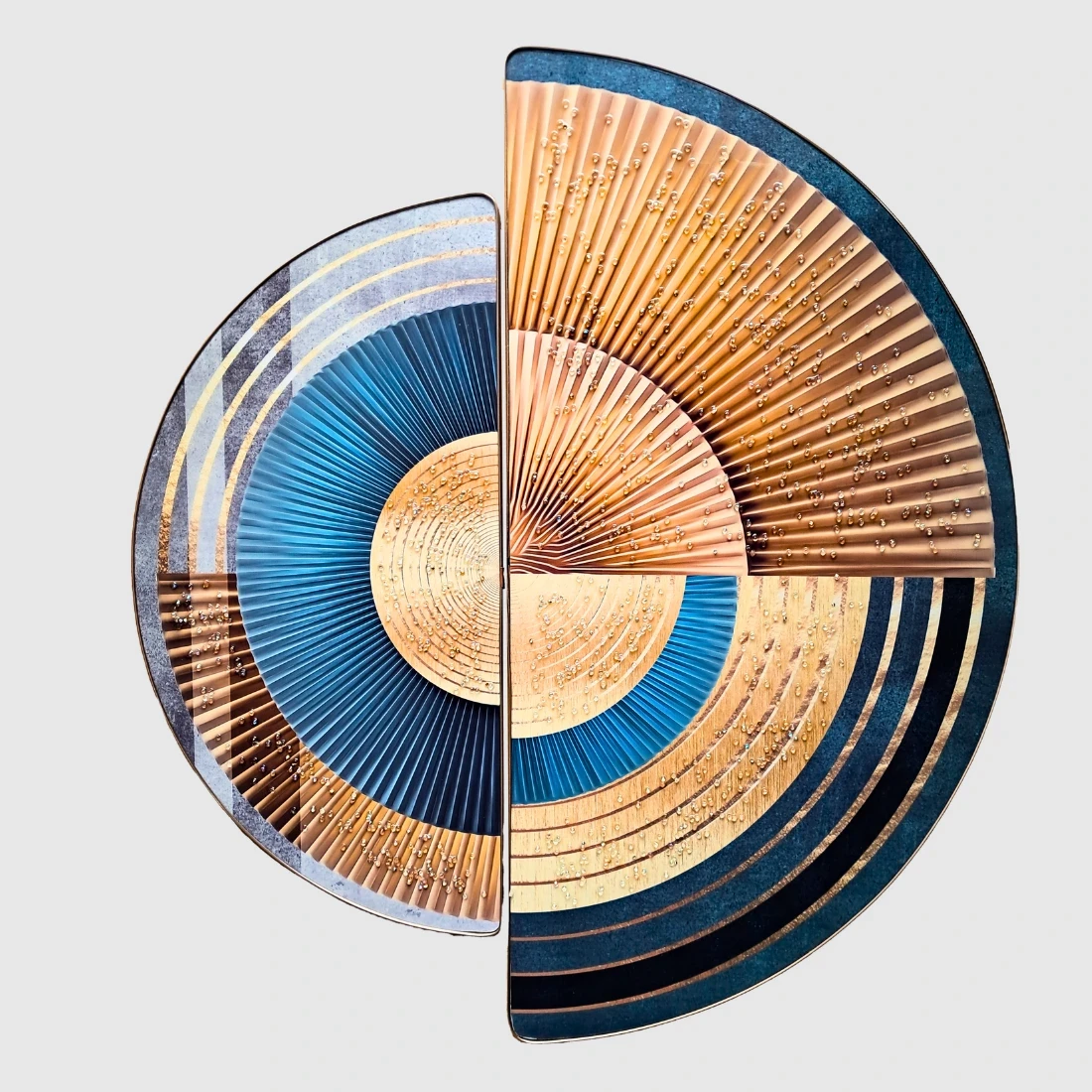 Abstract Geometric Circle Art Pattern D Shape Crystal Painting