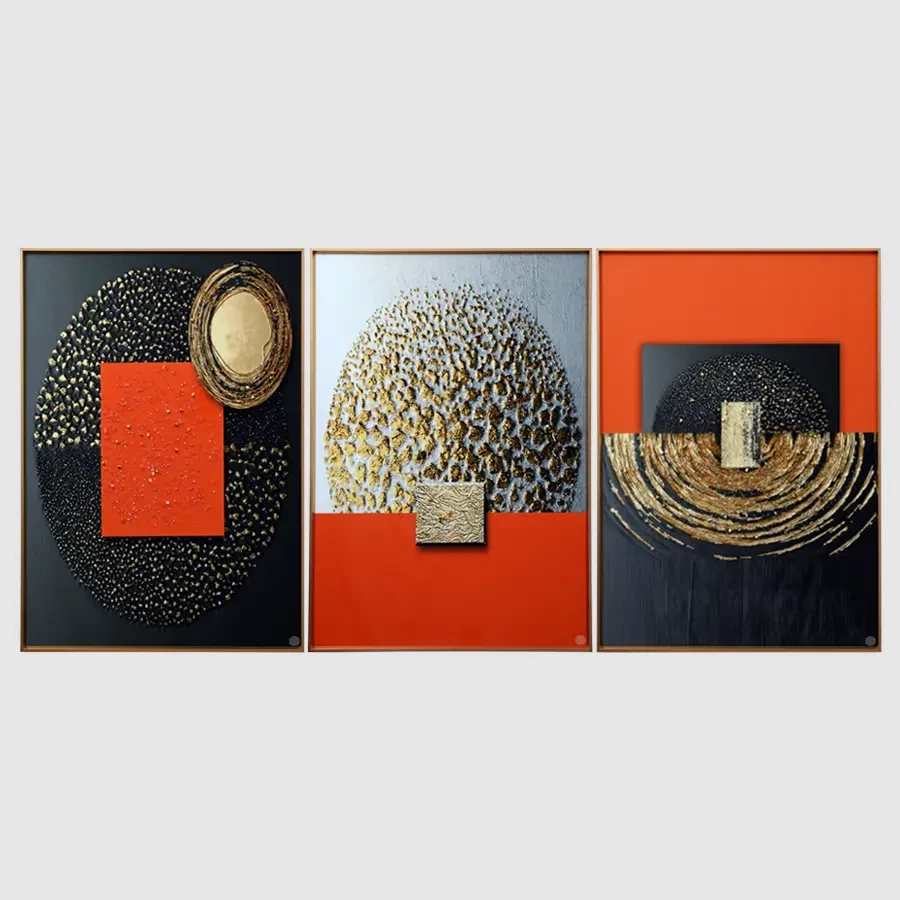 Set Of Magnificent Crystal Painting