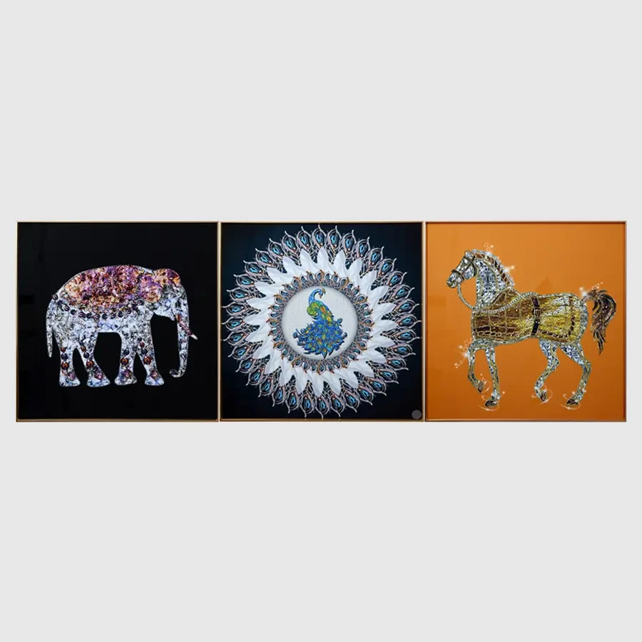 Sign Of Power Crystal Painting - Set of 3pc