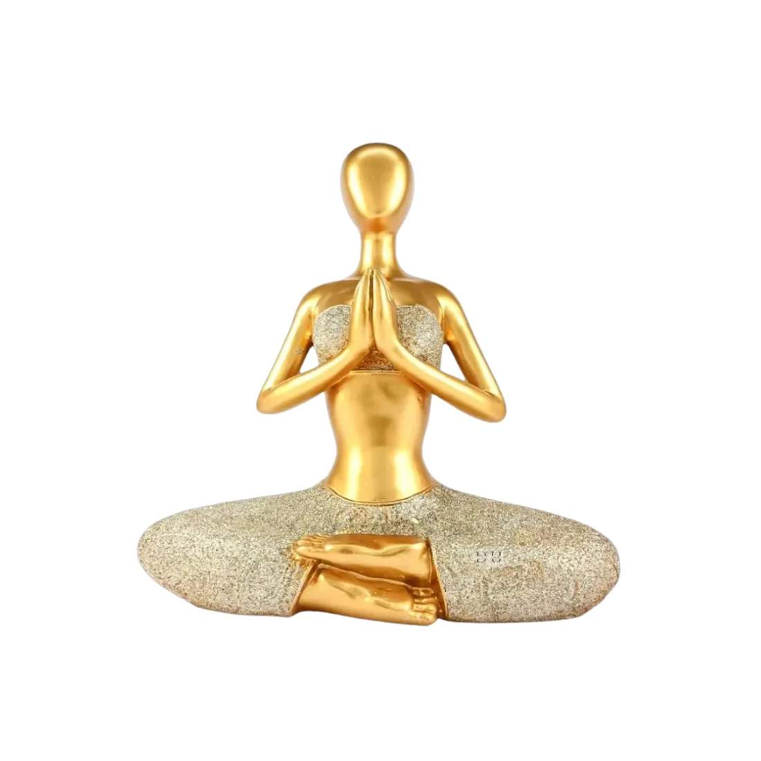 Gold Colour Yoga Lady Sculpture
