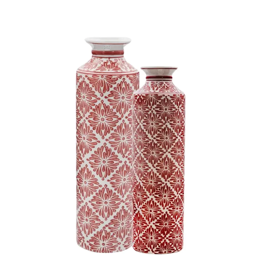 Magnificent White & Light Pink Colour Ceramic Vases
