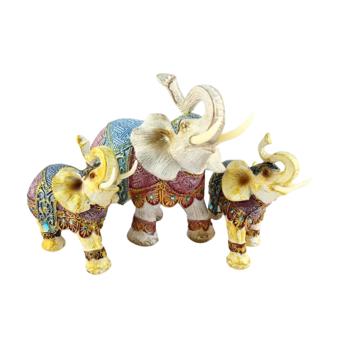 The Indian Royal Elephants Showpiece
